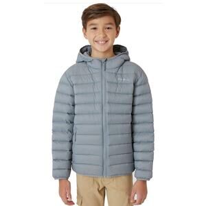 Eddie Bauer Gray Lightweight Hooded Puffer Jacket Nwt- Size [14 Yourh